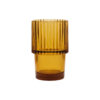 Glas, Rills, Amber, Braun