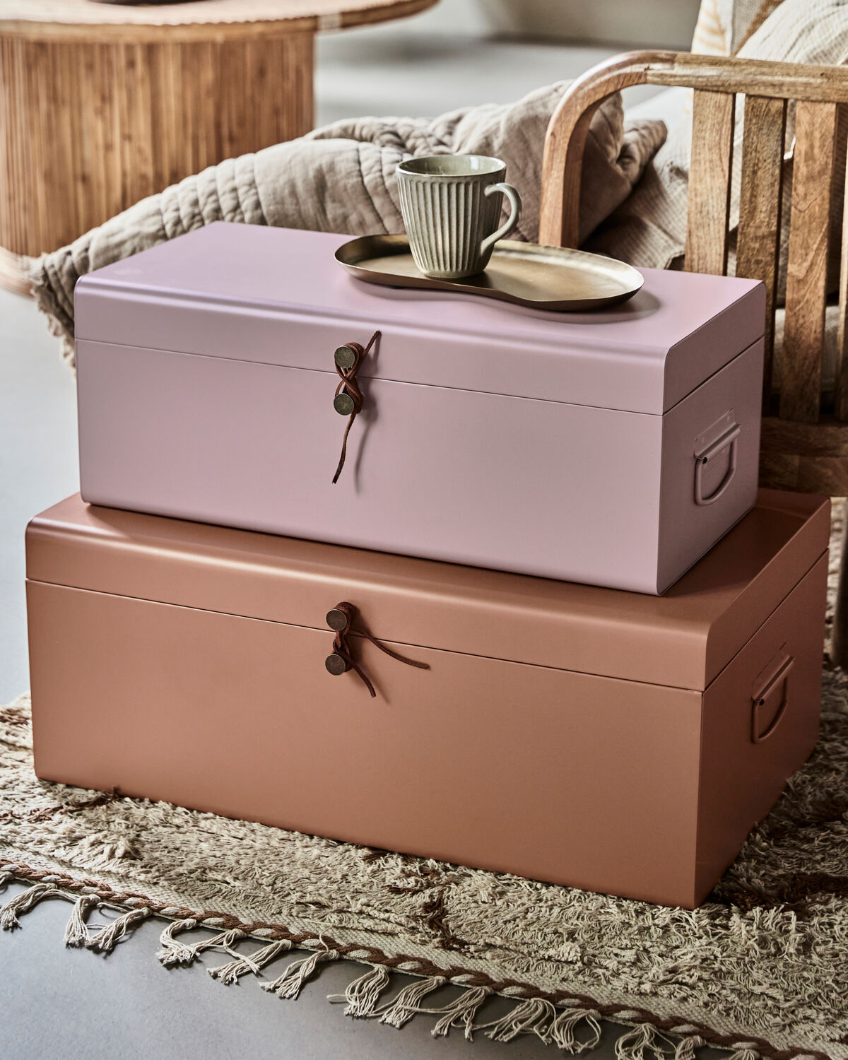 Aufbewahrung, HDMetal, Beige, Rose