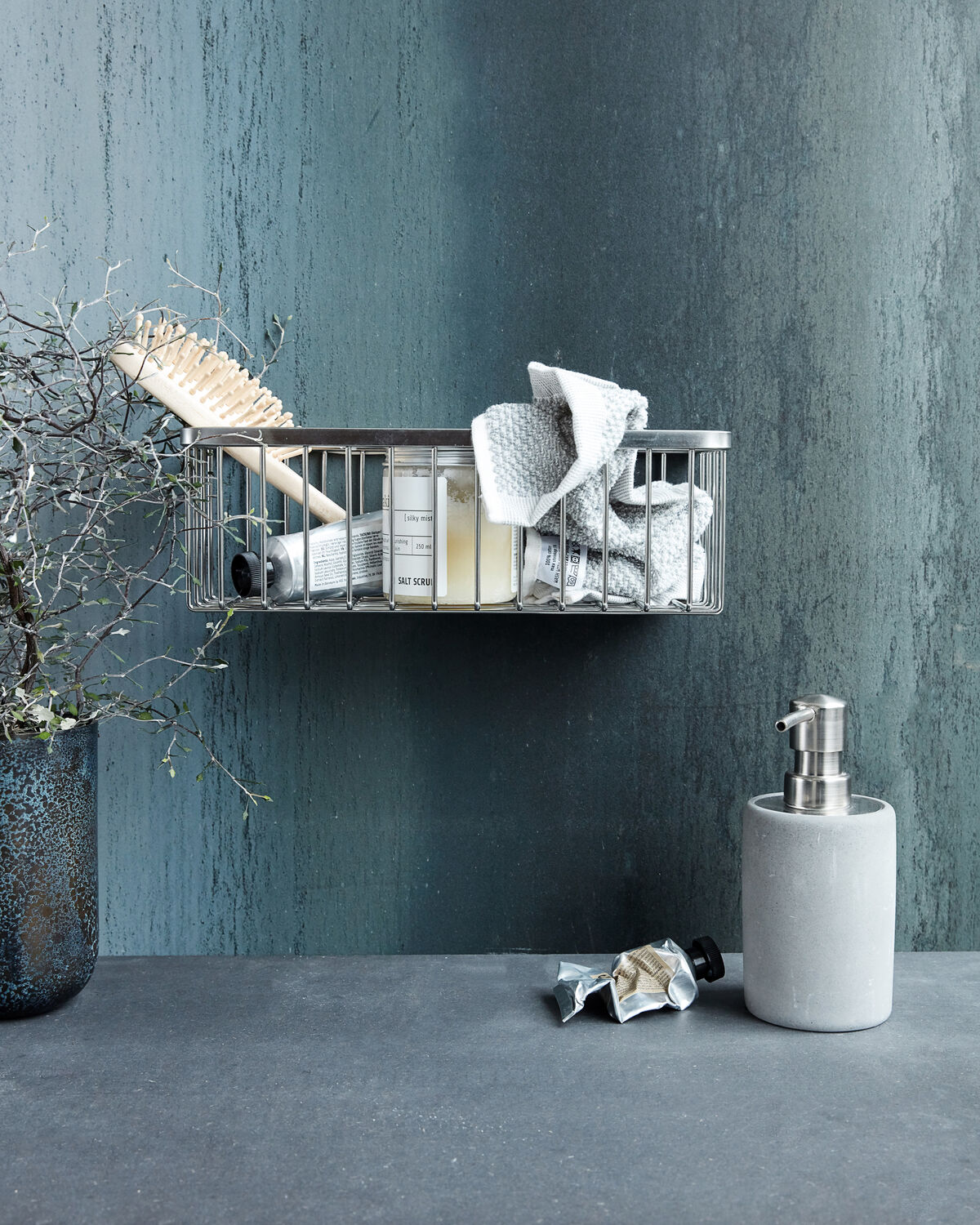 Korb, HDBath, Single, Silber-Finish