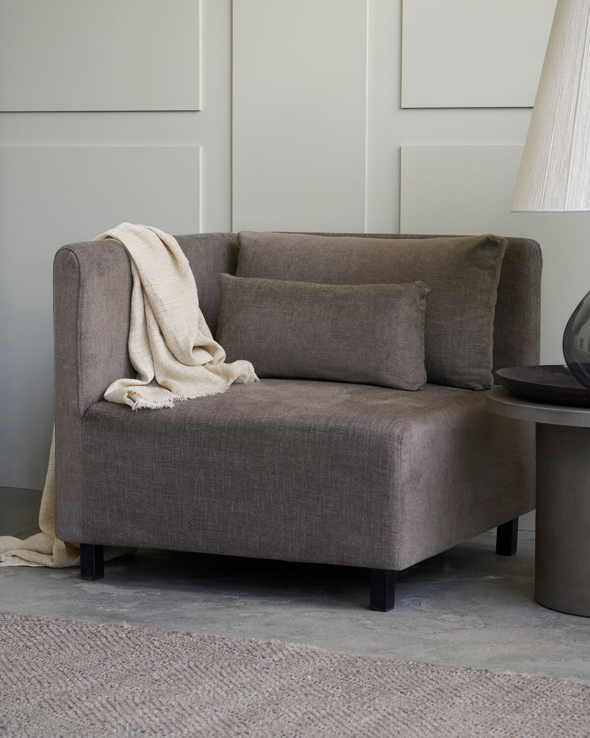 Sofa, HDHazel Night, Grau, Braun