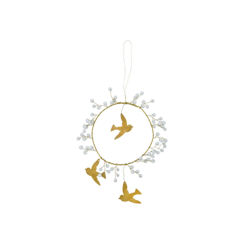 Weihnachtsschmuck, HDBird, Weiß, Messing
