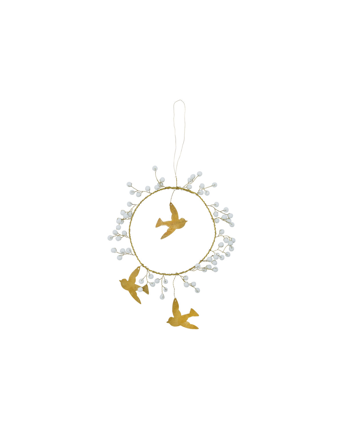 Weihnachtsschmuck, HDBird, Weiß, Messing