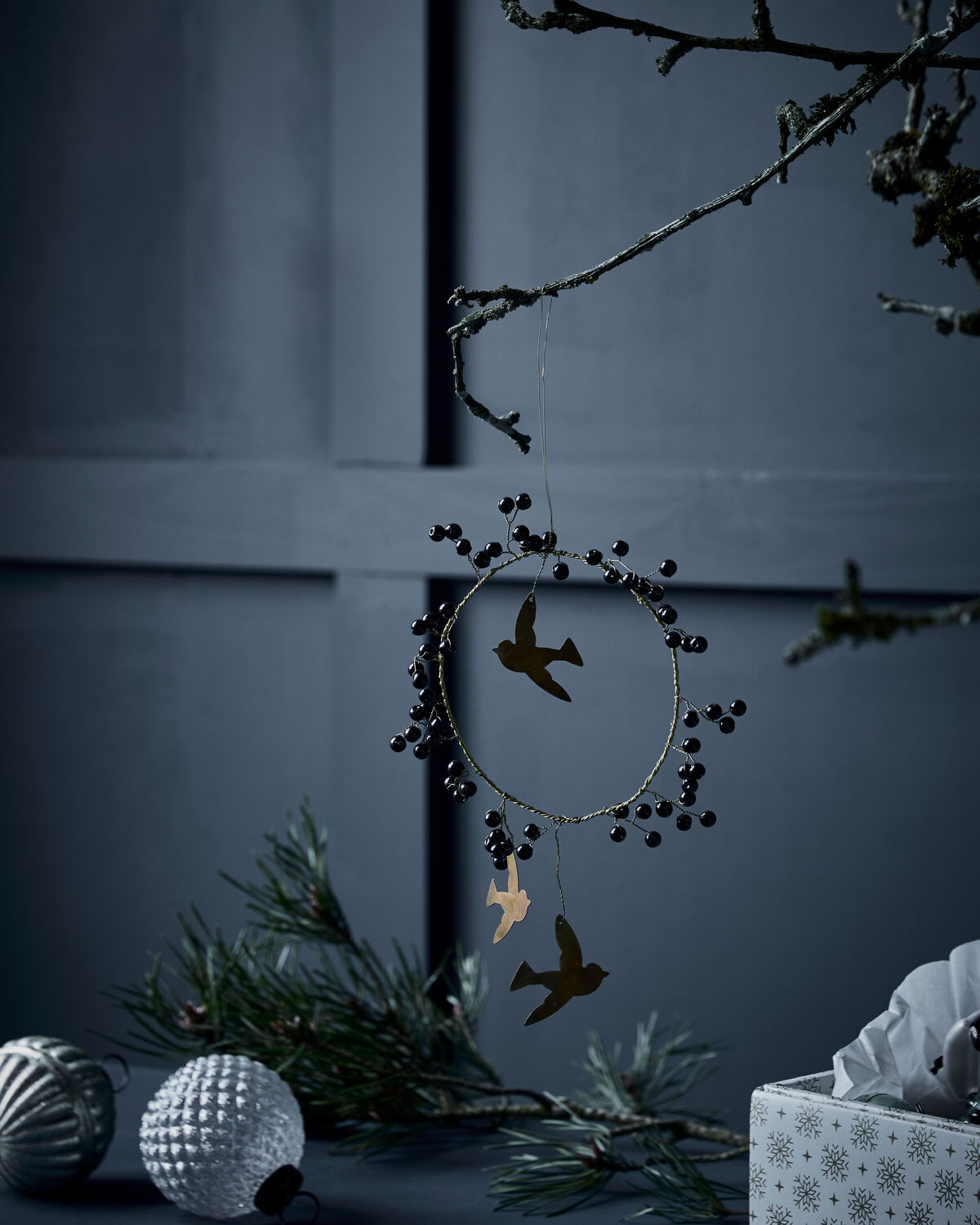 Weihnachtsschmuck, HDBird, Schwarz, Messing