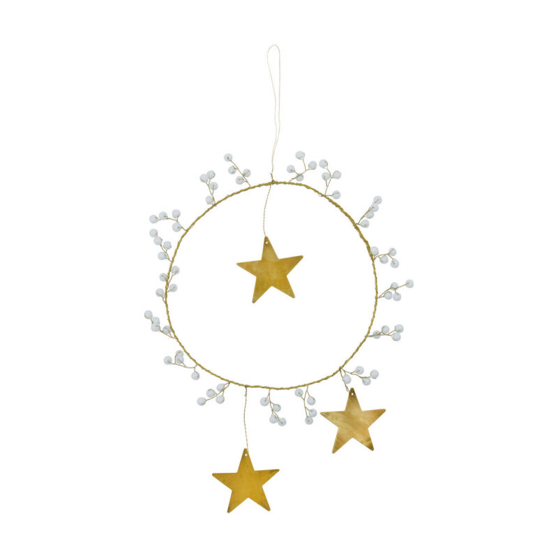 Weihnachtsschmuck, HDStar Ring, Weiß, Messing