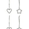 Weihnachtsschmuck, HDConnect, Silber-Finish