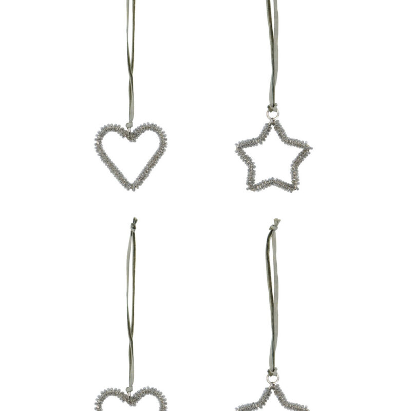 Weihnachtsschmuck, HDConnect, Silber-Finish