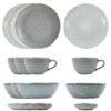 Brunch-Set, HDRustic, Grau, Blau