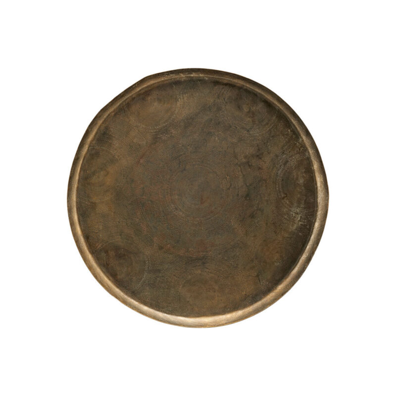 Tablett, HDJhansi, Antikes Messing-Finish