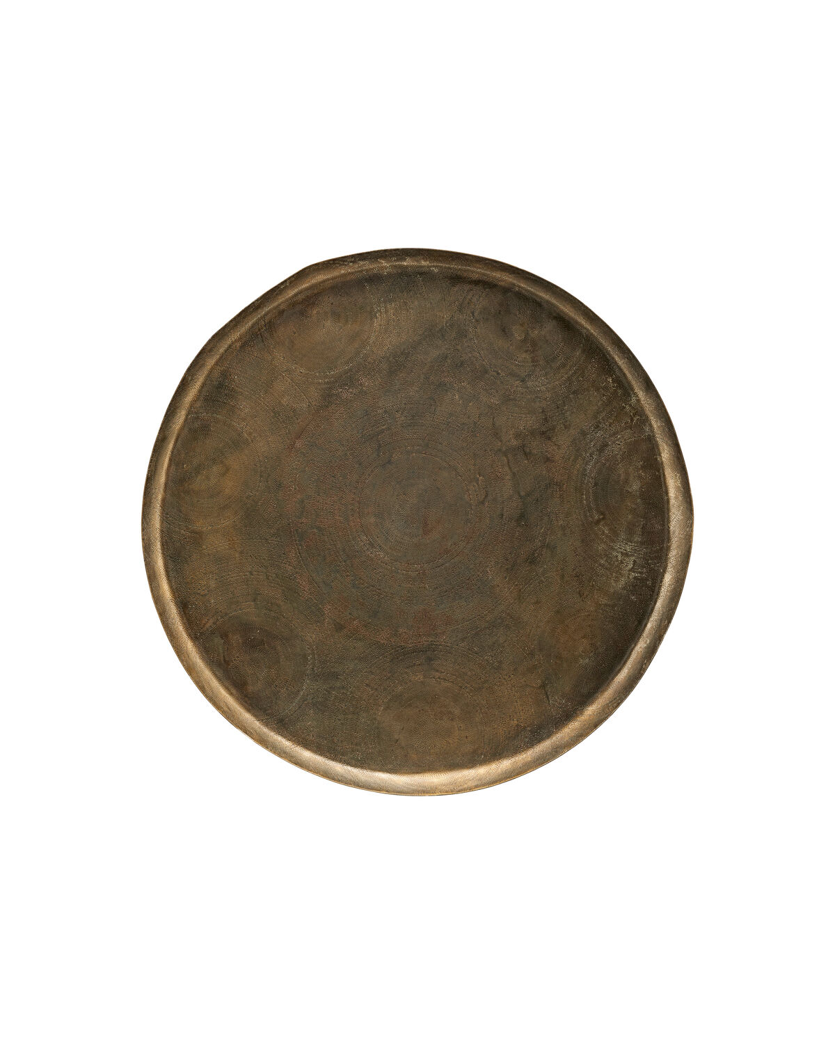 Tablett, HDJhansi, Antikes Messing-Finish