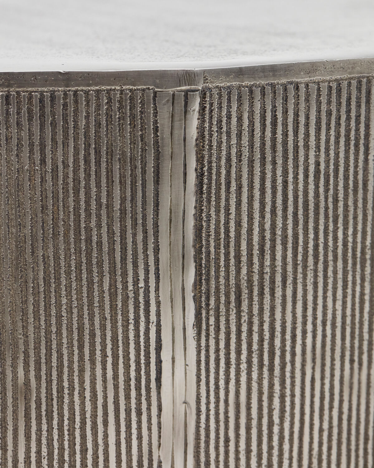 Beistelltisch, HDRota, Gebürstetes Silber