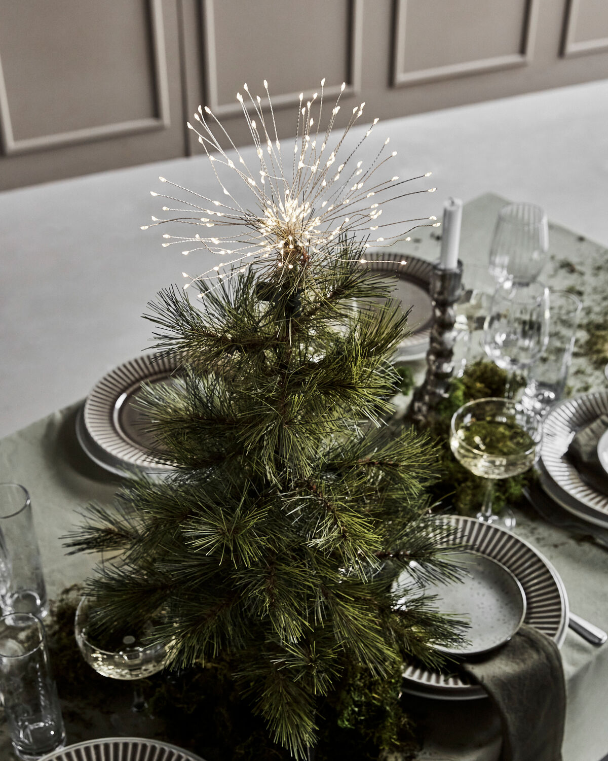 Weihnachtsbaumstern, HDGlow, Silber-Finish