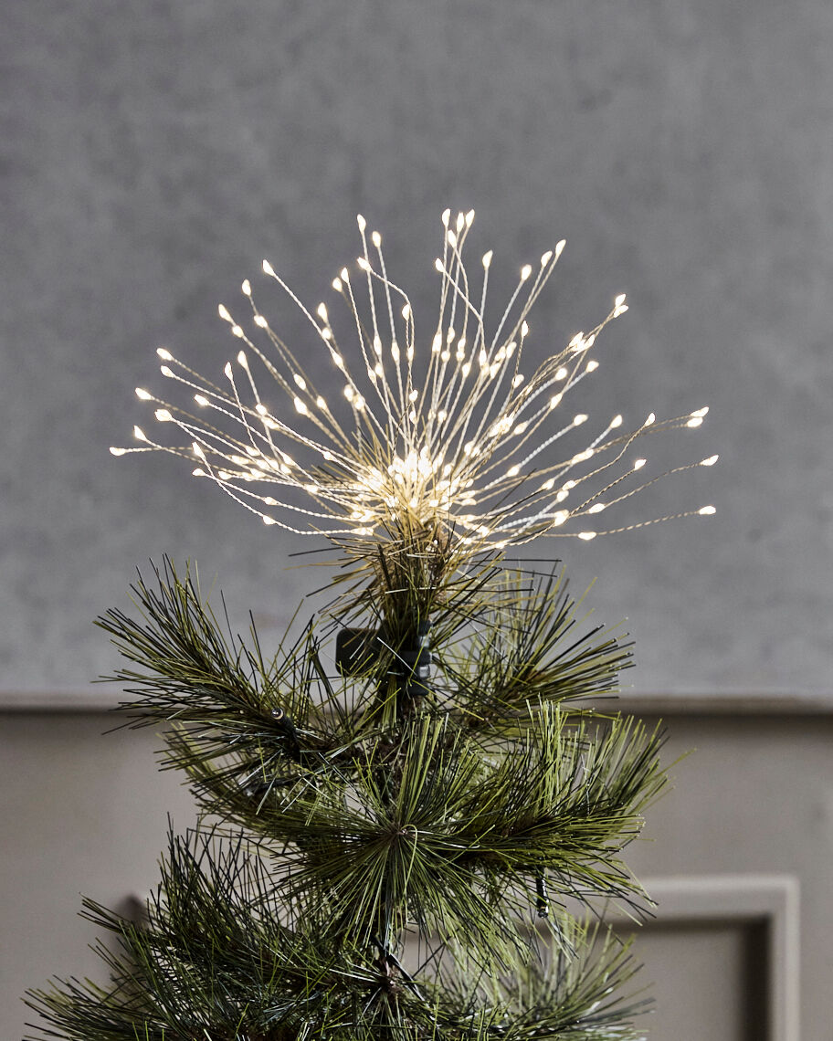 Weihnachtsbaumstern, HDGlow, Silber-Finish