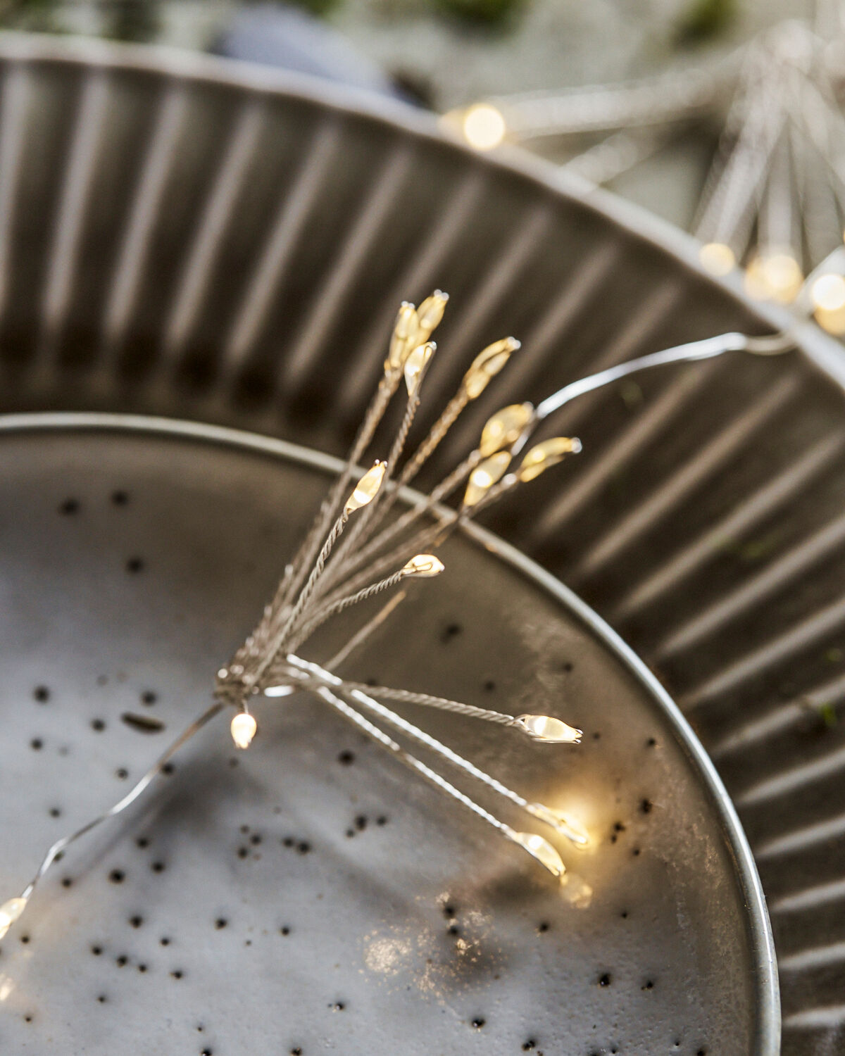 Lichterkette, HDGlow,, Silber-Finish