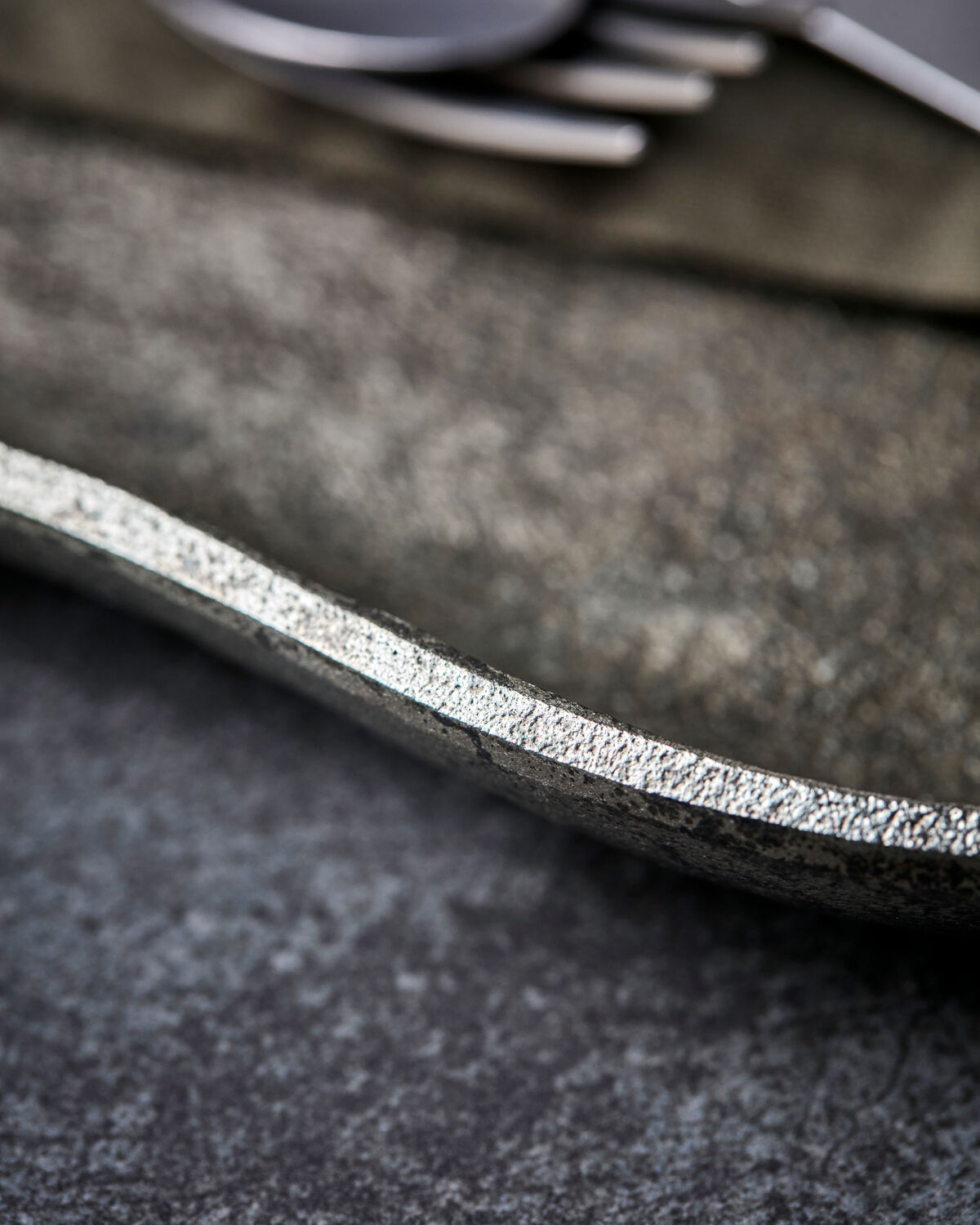 Tablett, HDTalas, Antikes Messing-Finish
