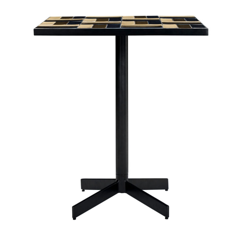Café-Tisch, HDGeometric, Braun, Blau