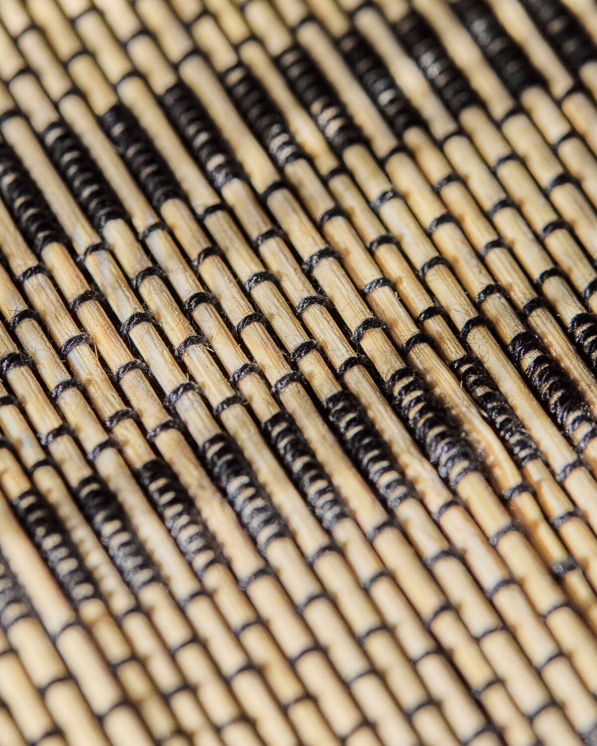 Tischläufer, HDFica, Schwarz, Natur