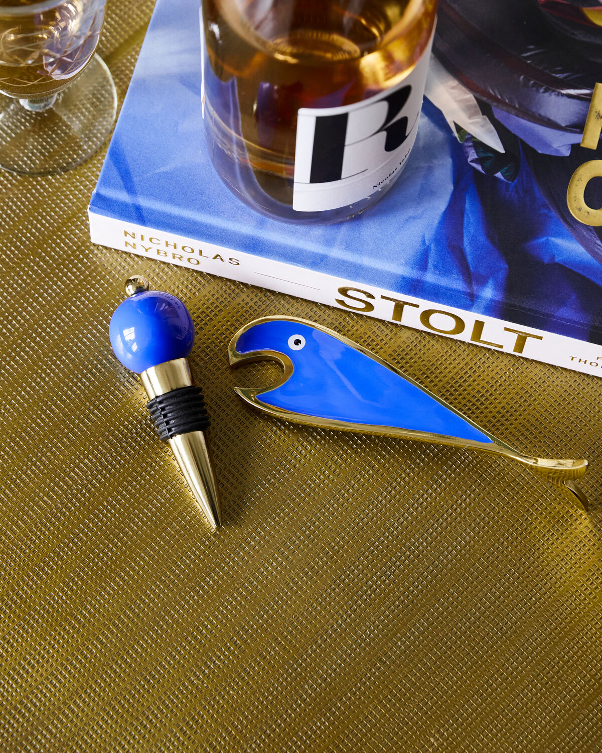 Cocktail Set, HDOpen, Gold, Blau