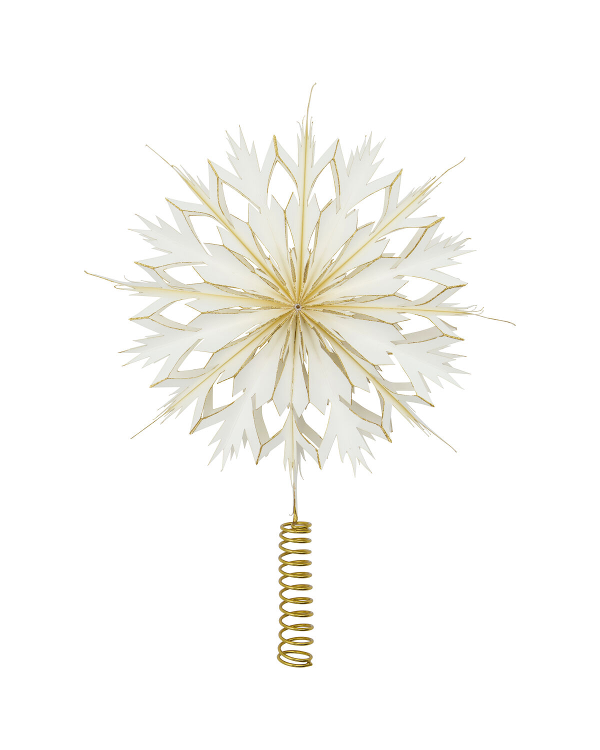 Weihnachtsbaumstern, HDAlsta, Weiß, Gold
