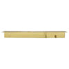 Regal mit Flaschenhalterung und Hakenleiste, Mattes Messing-Finish