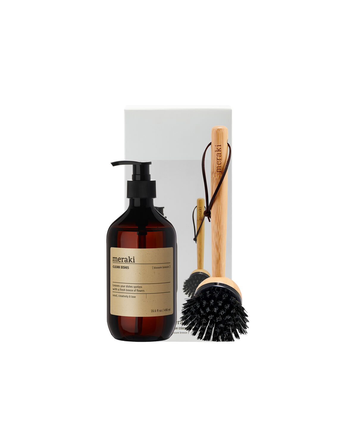 Gift box, Blossom Breeze Dish Wash + Dish Brush Nature, 490 ml