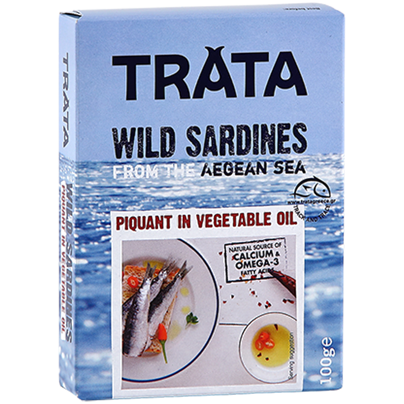 Sardinen pikant in Pflanzenöl Trata 100g
