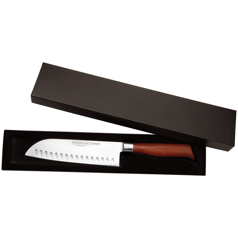 Santokumesser im Geschenkkarton mit Kulle, 18 cm