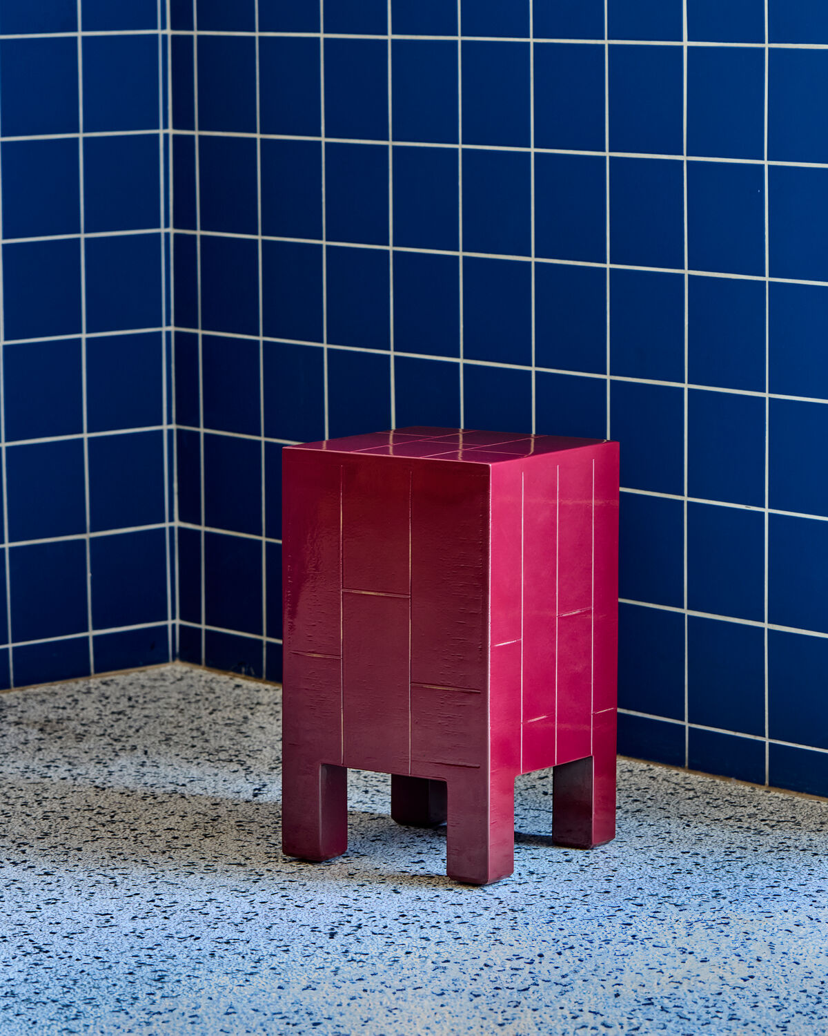 Beistelltisch, HDBrick, Rot