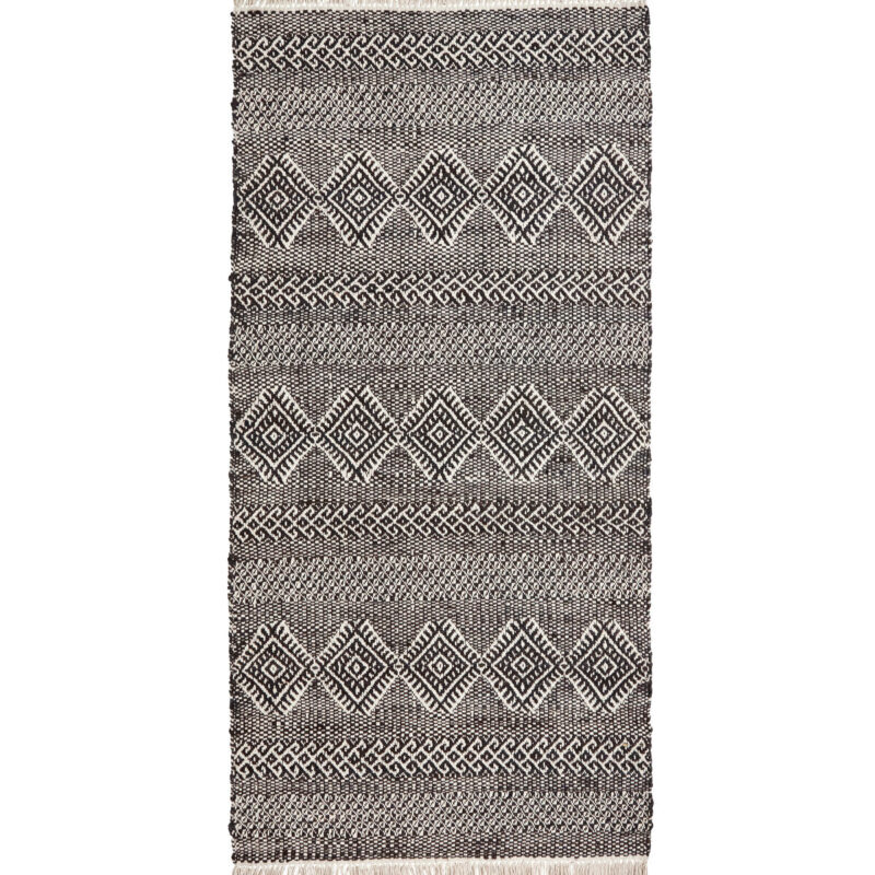 Teppich, HDEthnic, Schwarz, Natur