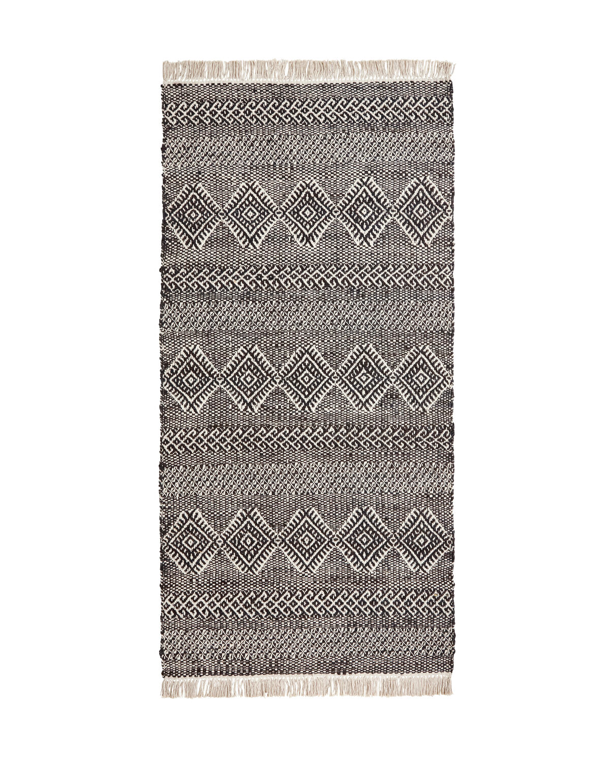 Teppich, HDEthnic, Schwarz, Natur