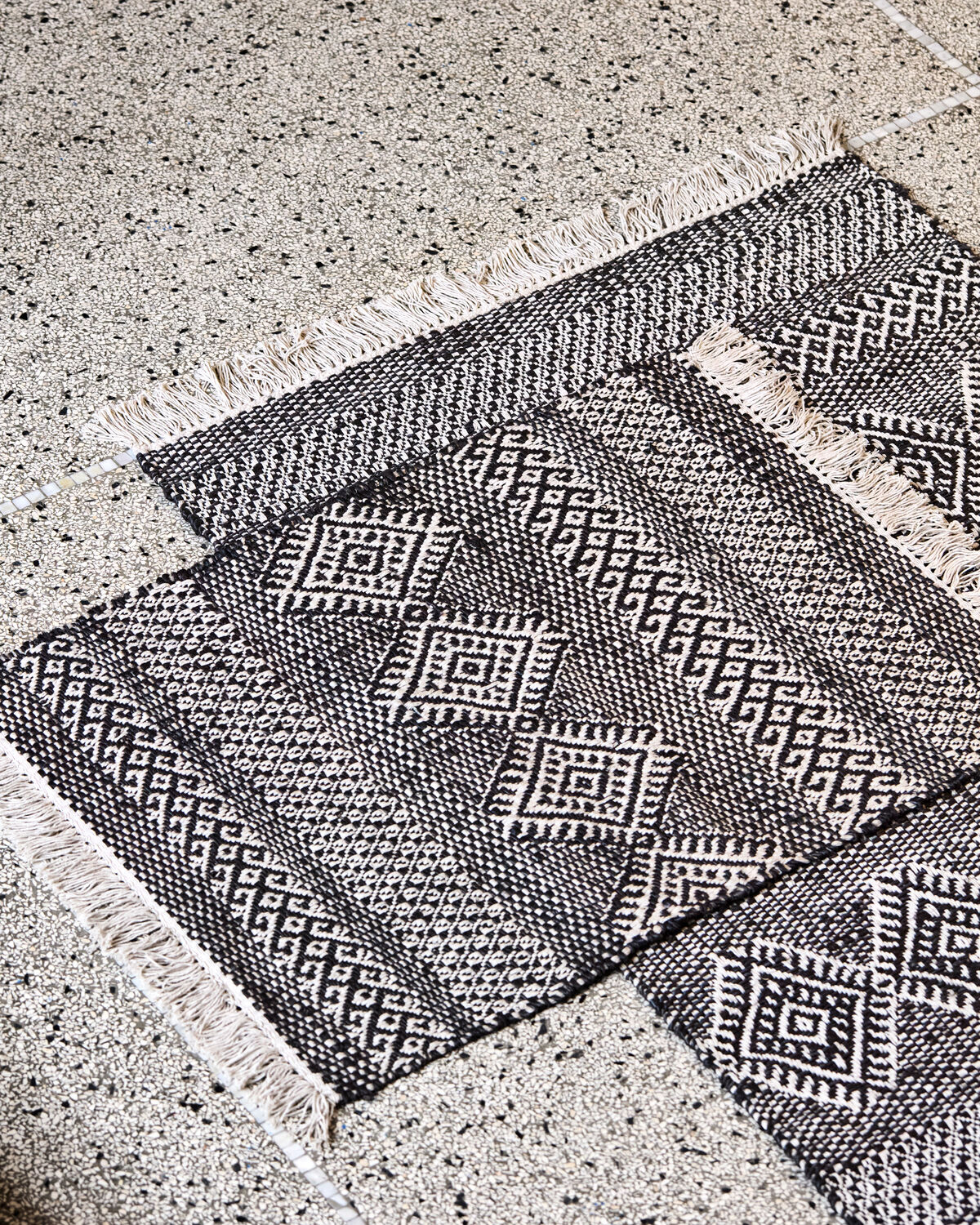 Teppich, HDEthnic, Schwarz, Natur