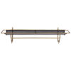 Regal, HDWally, Antikes Messing-Finish, Schwarz