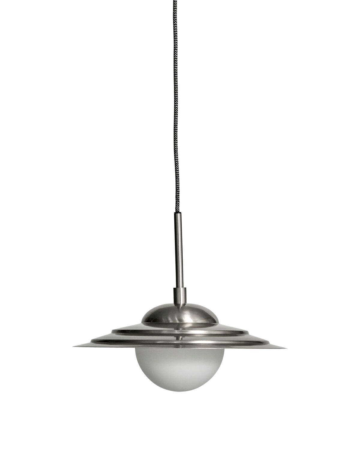 Lampe, HDCoin, Gebürstetes Silber-Finish, Mattweiß
