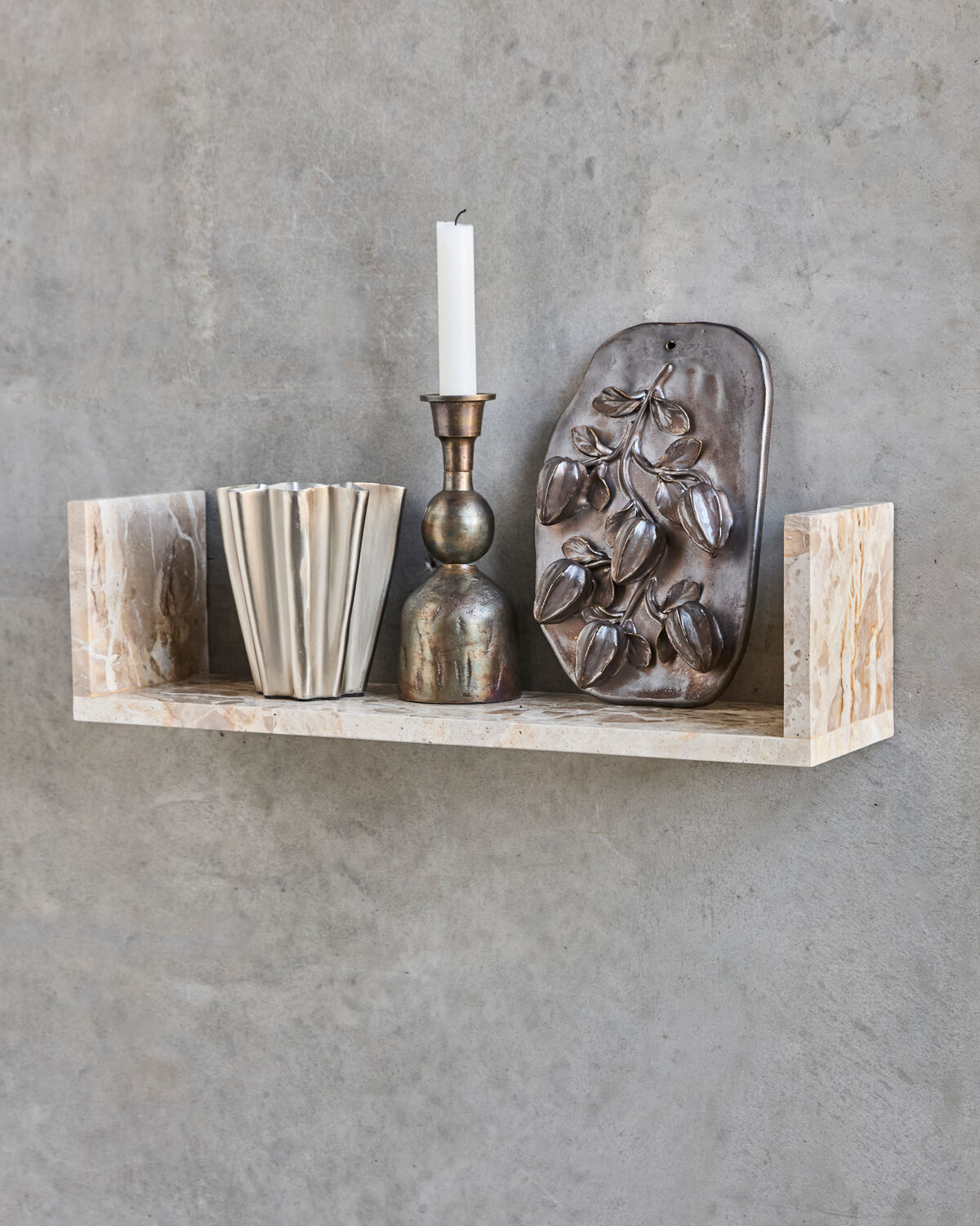 Regal, HDMarr, Beiger Marmor