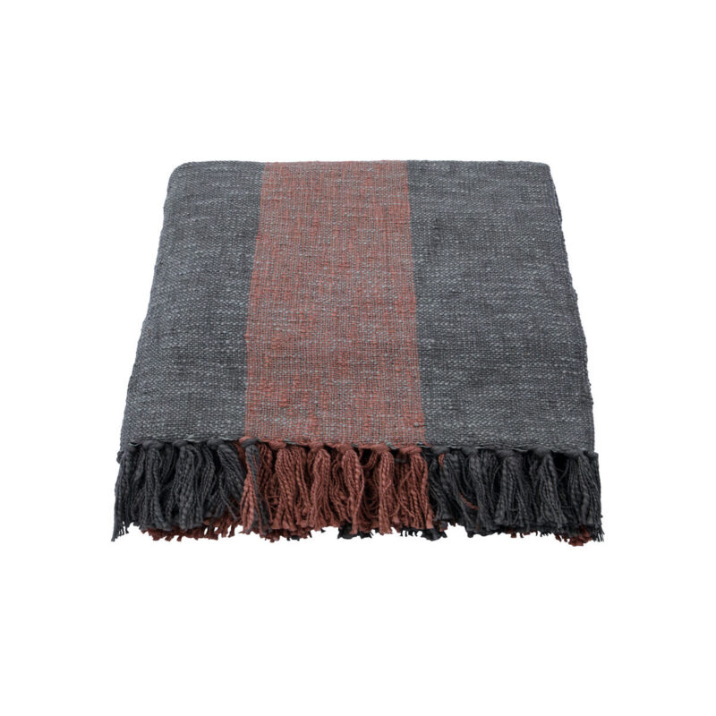 Decke, HDPonra, Khaki, Rot gebrannt