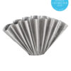 Vase, HDFlood, Gebürstetes Silber-Finish