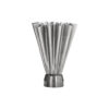 Vase, HDFlood, Gebürstetes Silber-Finish