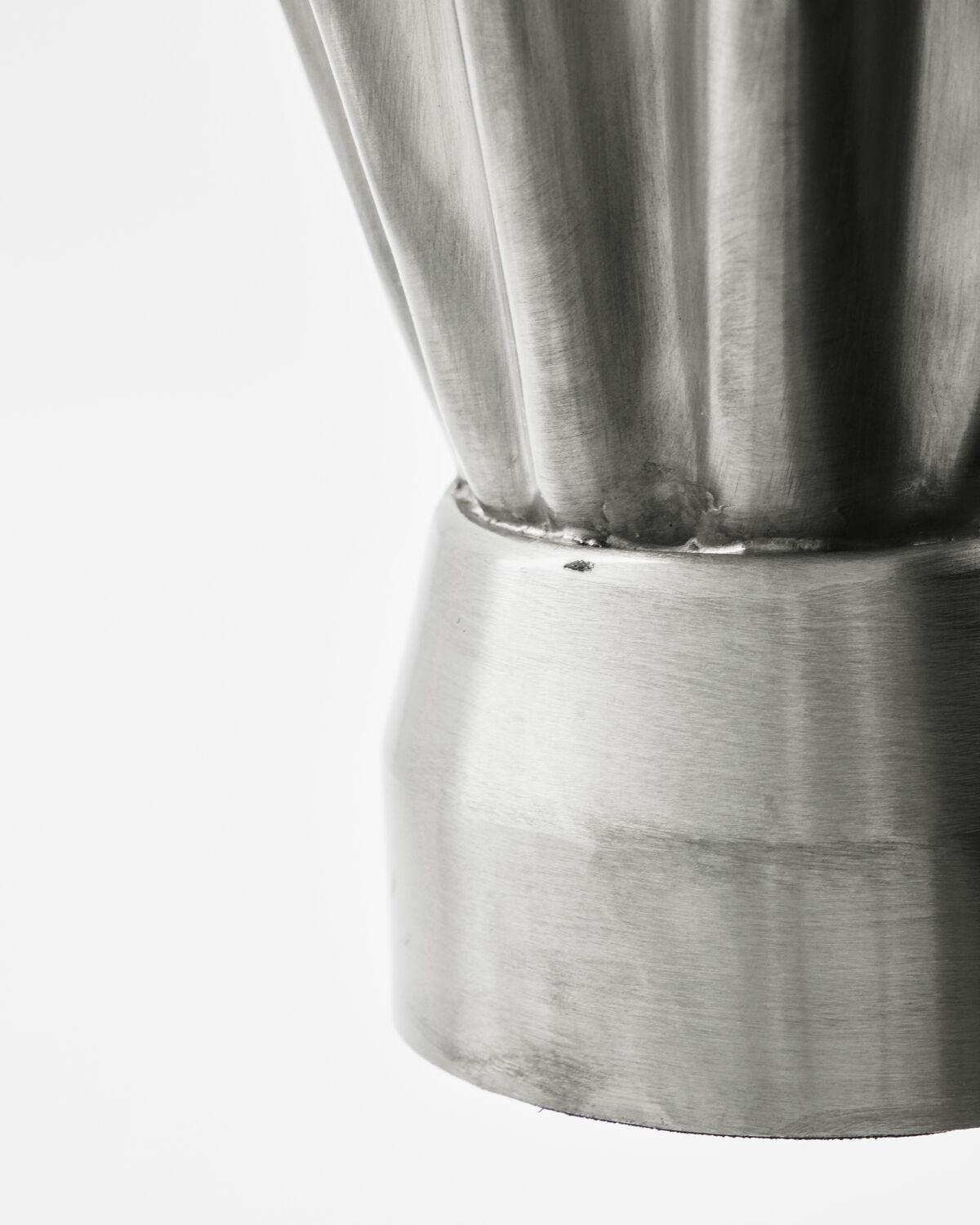Vase, HDFlood, Gebürstetes Silber-Finish