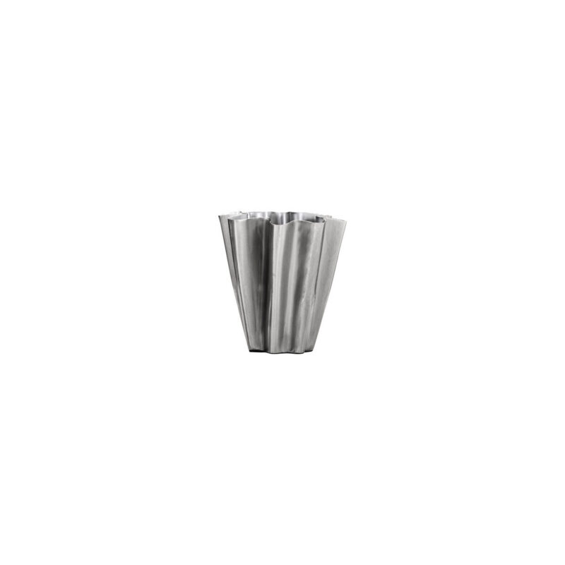 Vase, HDFlood, Gebürstetes Silber-Finish