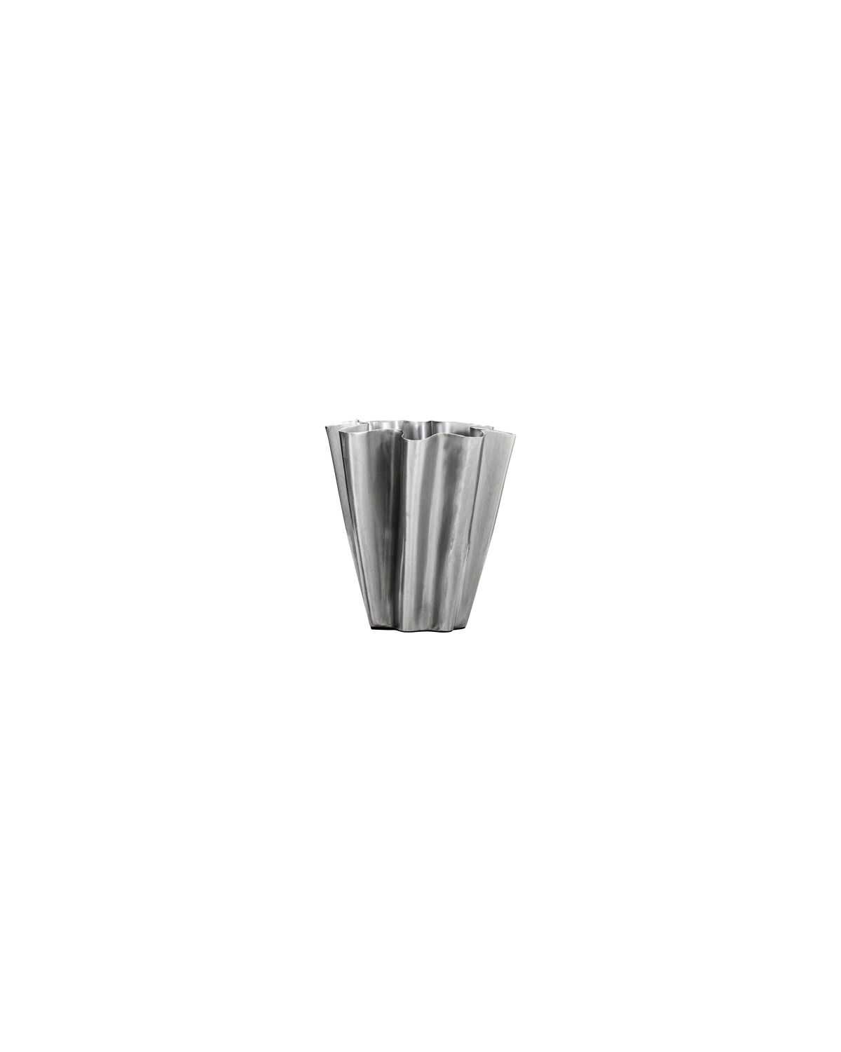 Vase, HDFlood, Gebürstetes Silber-Finish