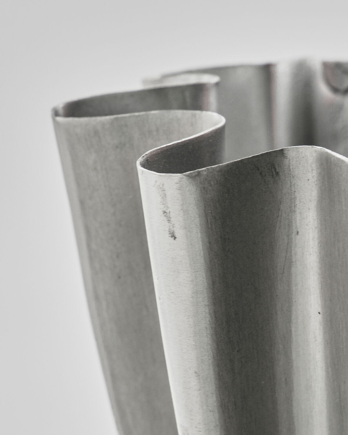 Vase, HDFlood, Gebürstetes Silber-Finish