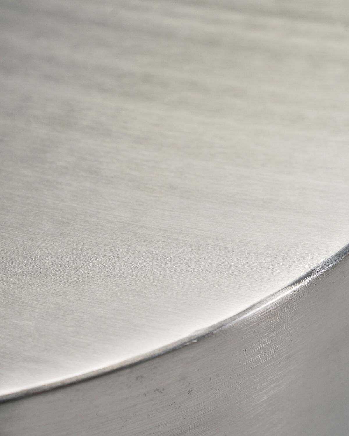 Beistelltisch, HDStep, Gebürstetes Silber-Finish