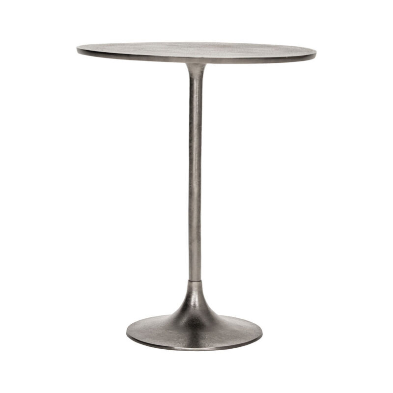 Café-Tisch, HDPan, Silber-Finish