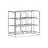 Weinregal, HD12, Silber-Finish
