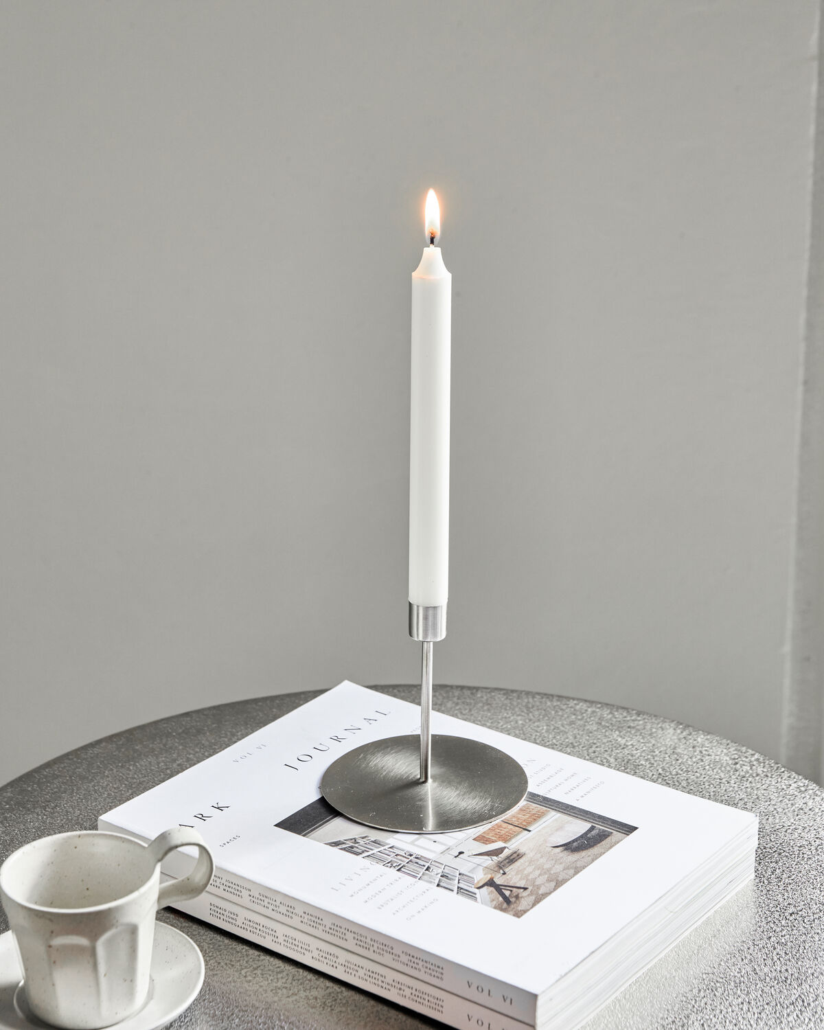 Kerzenständer, HDAnit, Silber-Finish