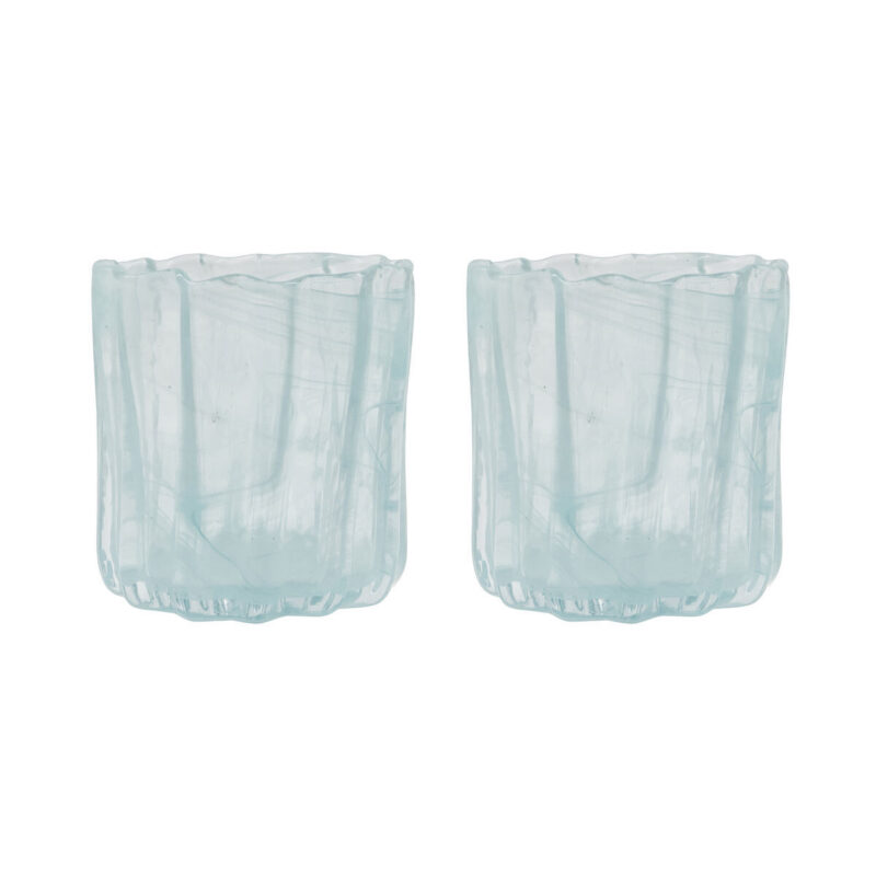 Teelichthalter, HDCurl, Blau