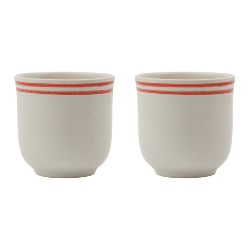 Tasse, NVBistro, Rot, Weiß