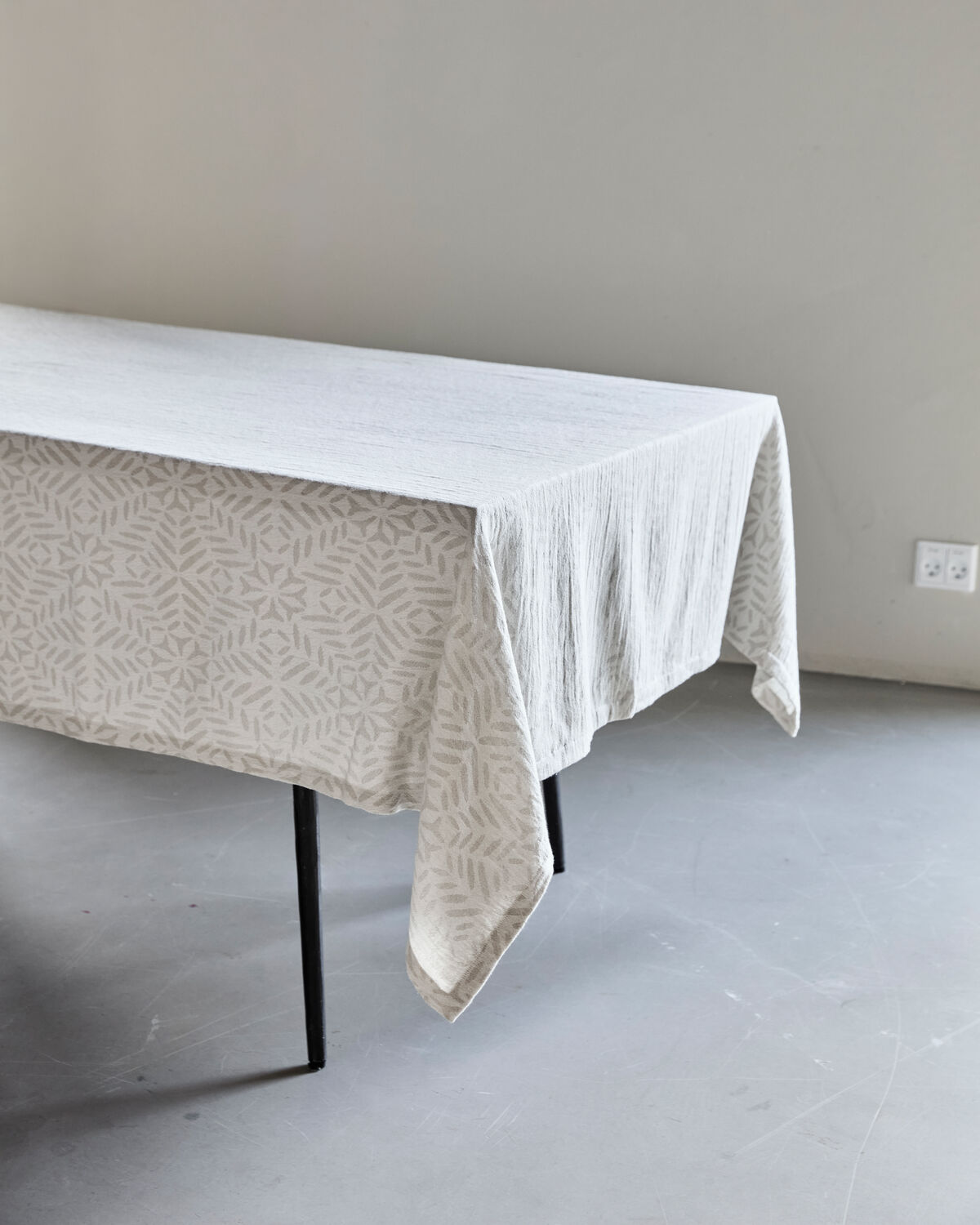 Tischdecke, HDClip, Weiß, Grau