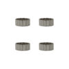 Serviettenringe, HDNello, Silber-Finish