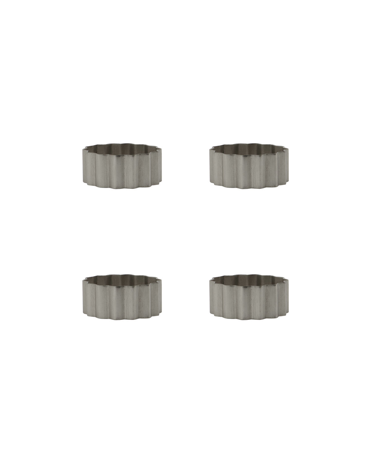 Serviettenringe, HDNello, Silber-Finish