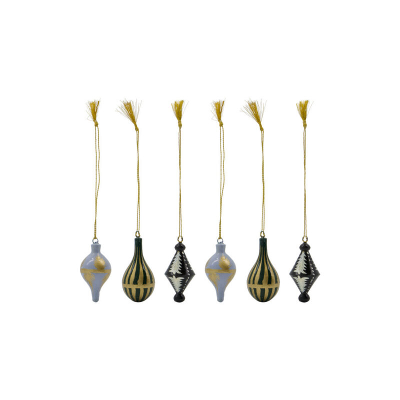 Weihnachtsschmuck, HDStero, Schwarz, Weiß, Gold, Blau, Grün